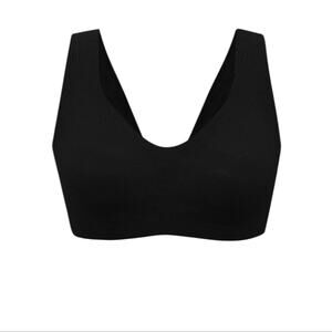Neiwai Belle Black Lace Wireless Bra Full Coverage Bralette XS/S NEW In Box